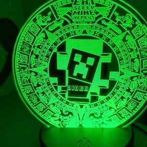 Minecraft enderman led acrylic lamp personalized